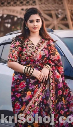 Digital Print Sharee with Blouse Piece